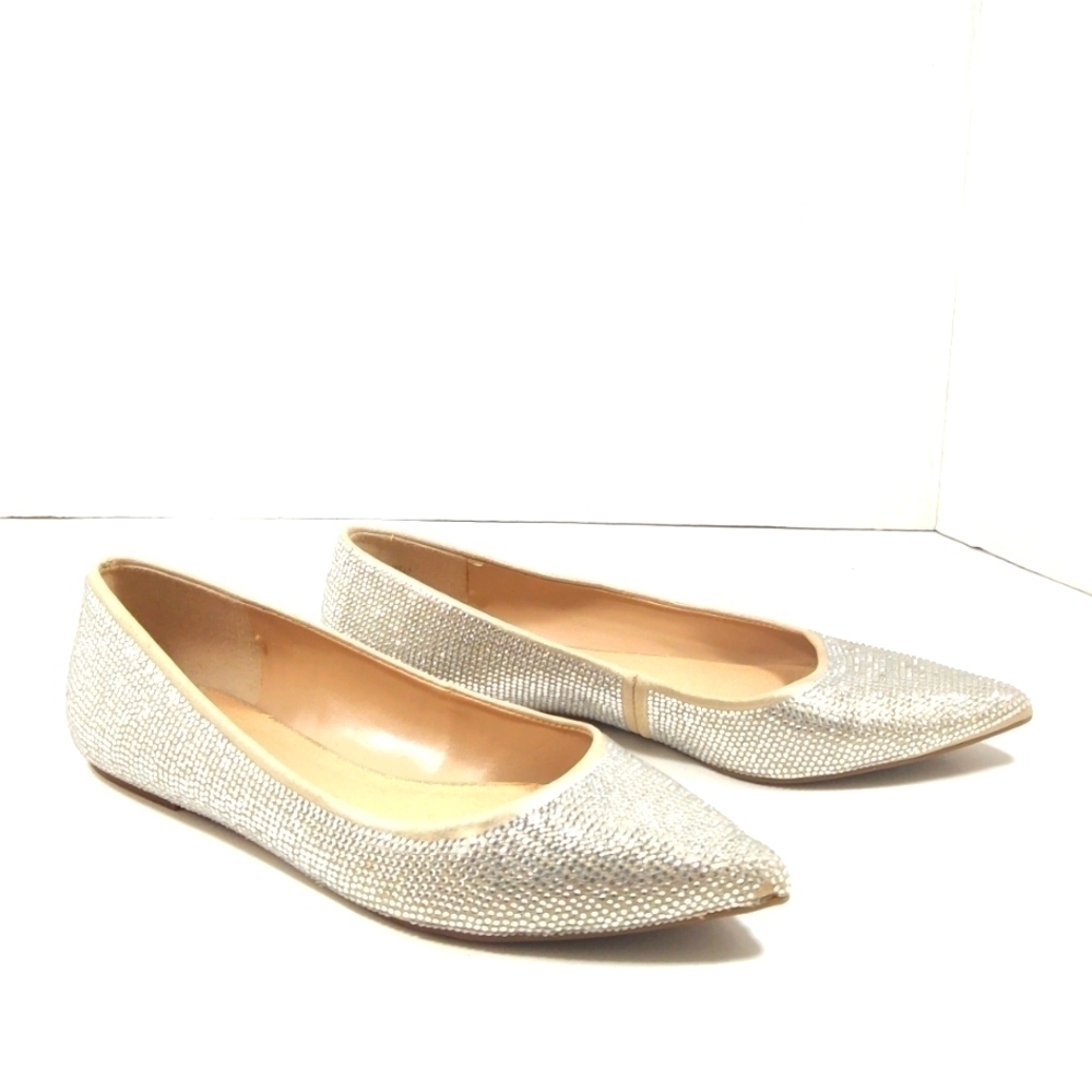 Mix PNo6 gold pointed toes ballet flats Size: 7M